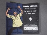 a card with a cartoon of a man in a yellow shirt