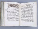 an open book with a drawing on the inside of it