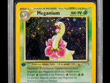 a close up of a pokemon card on a black background