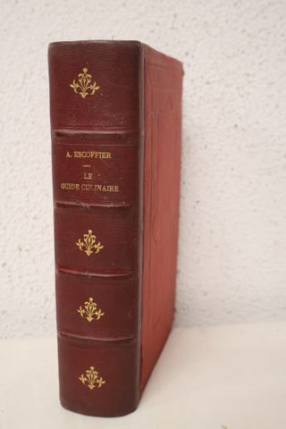 ESCOFFIER Le guide culinaire. Paris, 1903, in-12, ½ chagrin. Prés...