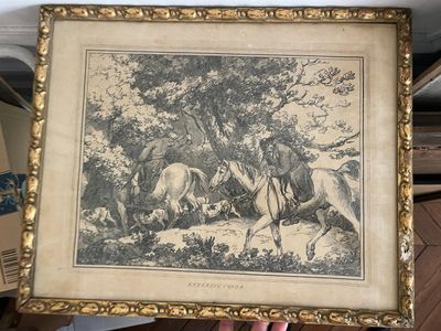une photo d'une photo d'un homme à cheval
