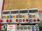 a bunch of electrical equipment that are on the floor