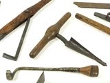 a lot of tools that are laying out on the table