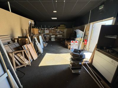 a room with a lot of furniture in it