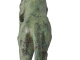 a statue of a lion that is standing on its hind legs