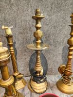Réunion de 5 chandeliers orientaux en laiton et 3 chandelier… (photo 2)