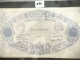 une photo d'un ancien billet de banque français sur lequel figurent deux hommes