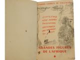 an open book with a drawing of a man on it