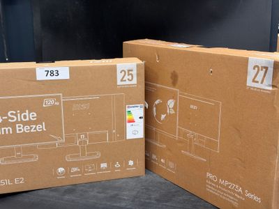 two boxes that are sitting next to each other on a table