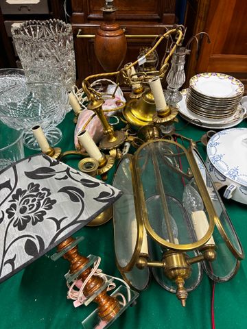 Lot de luminaires et suspensions diverses