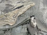 a painting of a piece of wood on the ground
