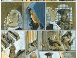une image tirée d'une bande dessinée représentant un homme en sweat à capuche bleu et une femme en sweat à capuche bleu