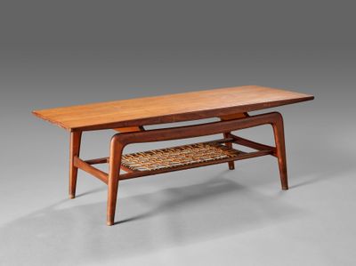 Arne HOVMAND OLSEN - SAMCOM Table de salon en teck et tablet… - Photo 1