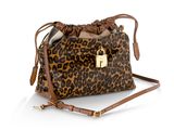 Sac seau Michael Korsh à imprimé léopard avec finitions dorées
