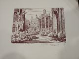 une image représentant un dessin d'une ville en ruines