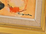 an image of a painting of a vase and a bowl on a table