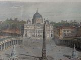 a picture of a picture of a large building in the middle of a square