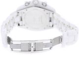 an image of a wrist watch with a white bracelet on a white background