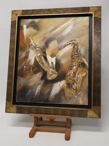 Christof MONNIN (1968) « Solitude ». Huile sur toile. Signé en ba...