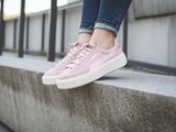 Baskets à semelle plate Puma en rose
