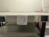 a table that has a number of signs on it