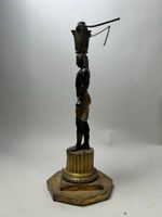 Pied de lampe de style Empire "retour d'Egypte" en laiton et… (photo 5)