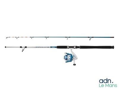 Lot de 2 combos Cannes à pêche et moulinets, et 1 canné téle…