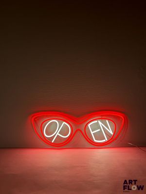 Enseigne lumineuse Open Dimensions : 20,5 x 58 cm Fonctionne…