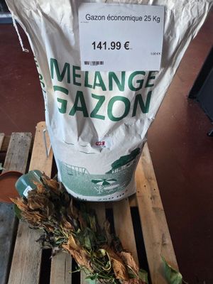 a bag of weed sitting on top of a pallet