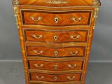 commode ancienne en bois avec dessus en marbre