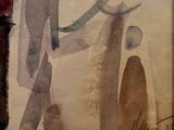 a picture of a painting of a man and a dog