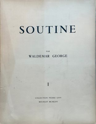 Waldemar GEORGE. Soutine. Grand in plano composé de huit pla…