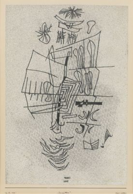un dessin en noir et blanc représentant un homme assis sur une chaise