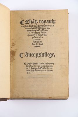CRETIN (Guillaume). Chãtz royaulx, oraisons : & aultres peti… - Photo 1