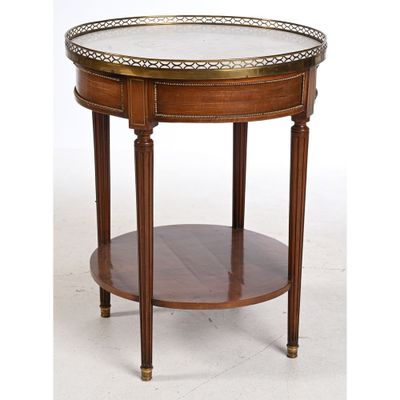 an image of a wooden table with a glass top on a white background