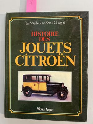the front cover of a book with a picture of an old car on it