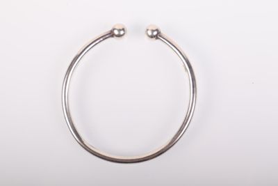 Jonc ouvert En argent (925) les extrémités ornées d'une boul…