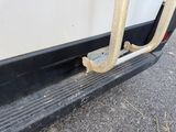 a close up of a car door with a handle on it
