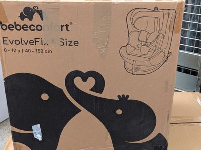 une boîte en carton sur laquelle est représentée une image de deux éléphants