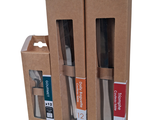 three boxes of toothbrushes in each of them