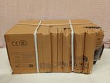 a lot of boxes that are sitting on a bed