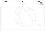 sketches of a drawing of a circular object with a circle in the middle