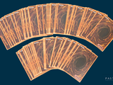 a lot of cards sitting on top of each other