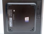 a black box with a sticker on it that says hp