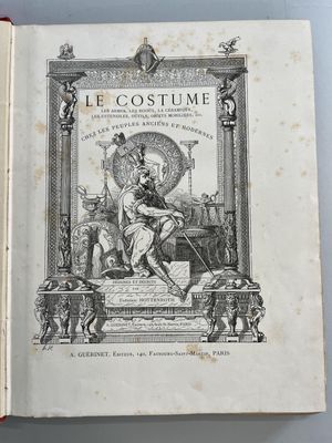 un vieux livre sur lequel figure l'image d'un homme assis sur un trône