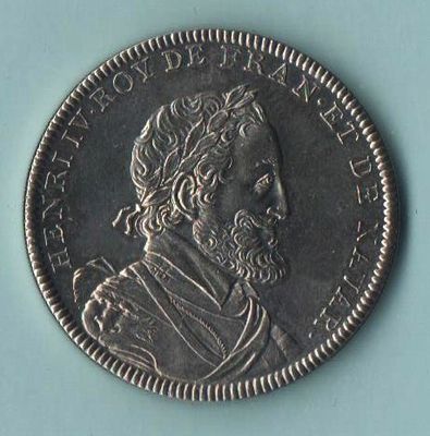 ROI DE France HENRI IV médaille en relief fine gravure neuve