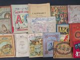 many children ' s books on display on a table