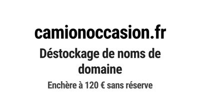 Nom de domaine camionoccasion.fr.