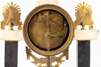 Horloge à colonne, Lagrange à Paris, style Empire, marbre no… (photo 5)