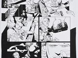 une image en noir et blanc d'une page de bande dessinée comportant une bande dessinée